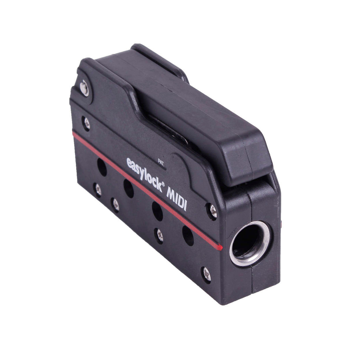 EASYLOCK MIDI Fallenstopper für Tauwerk 6-12 mm, Klemmschloss aus rostfreiem Stahl, einfache Handhabung, maximale Belastung 500 kg - (Optional mit Anschlüssen)