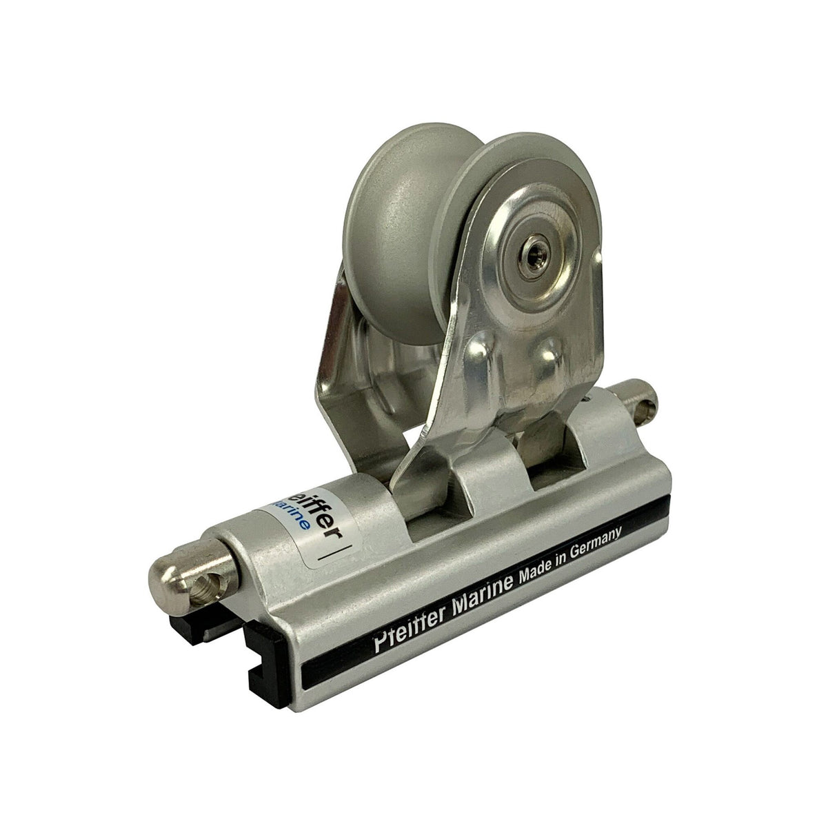 Pfeiffer Genuaschlitten stufenlos verstellbar, Genuasiehschlitten mit Rolle, nicht für 180° Umlenkung - 32x6 mm oder 25x4 mm