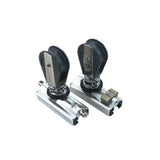 Genua Schlitten mit Block, arretierbar, Schlitten mit Stehblock - 25x4 mm oder 32x6 mm