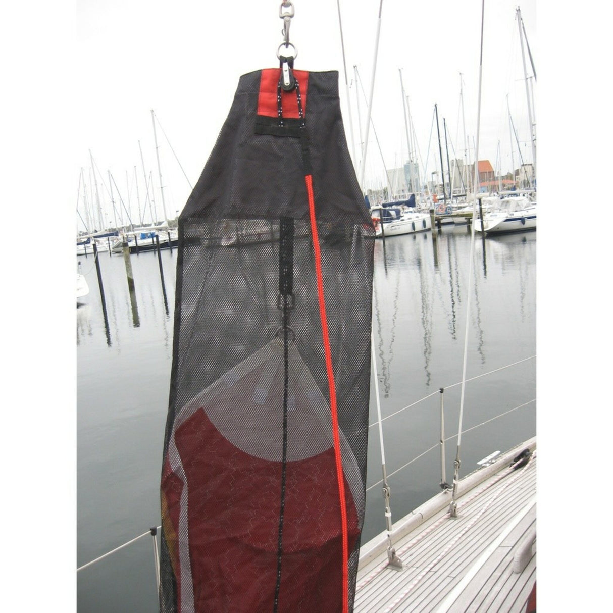 Bergeschlauch Black-Box Bergehilfe Spinnaker-Trichterform, einsatzfertige Einheit mit Schäkel - 9.5 - 16.6 m