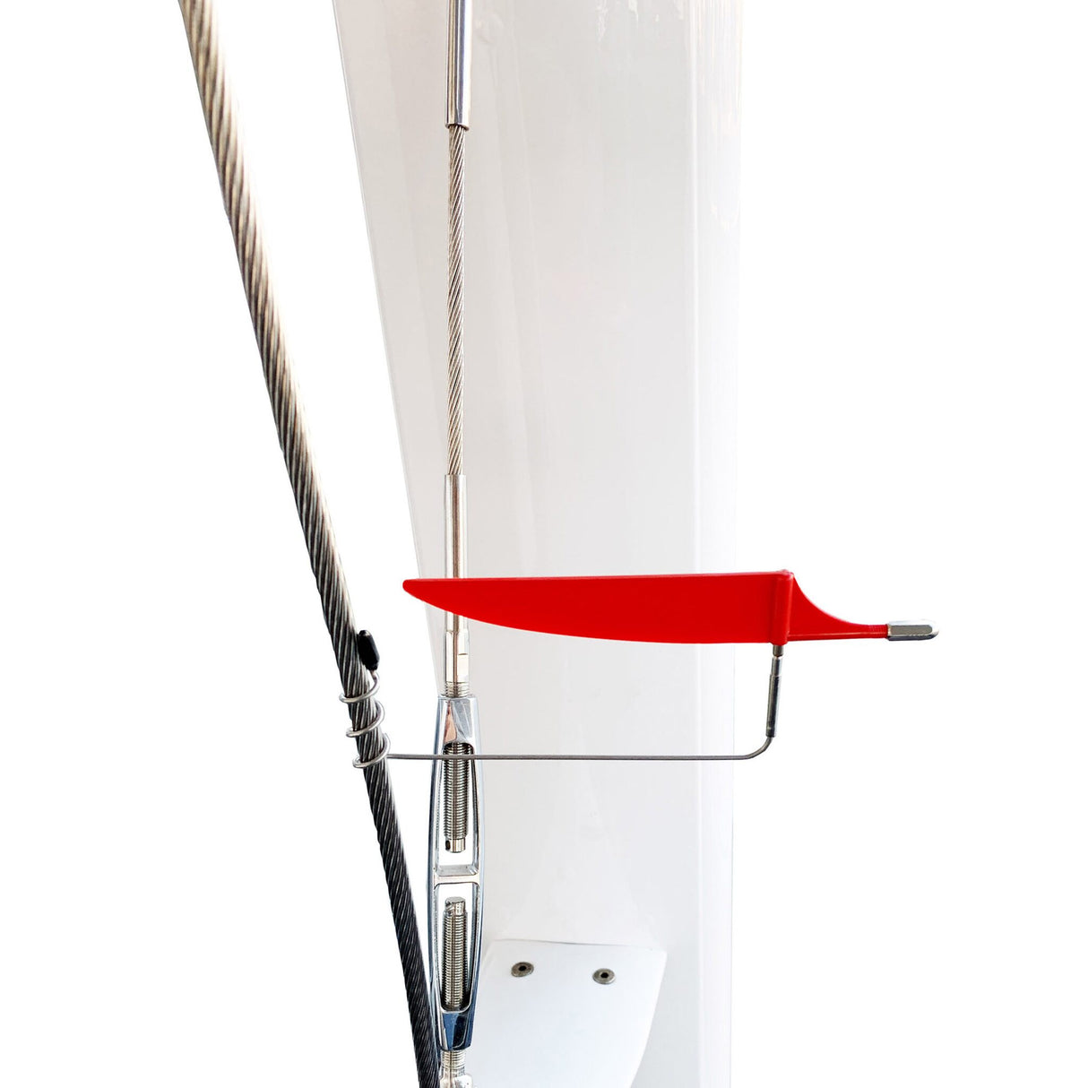 Pfeiffer Marine Wantenverklicker rostfreier Stahl, Wantenanzeiger, präzise Anzeige mit Gegengewicht, Länge 170 mm - grün oder rot