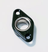 Deck feedthrough oval nylon with stainless steel reinforcement, feedthrough plate, durable and robust - 6 - 13 mm