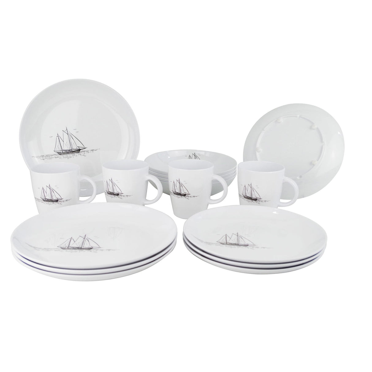 Gimex Geschirrset CLASSIC LINE SAILS