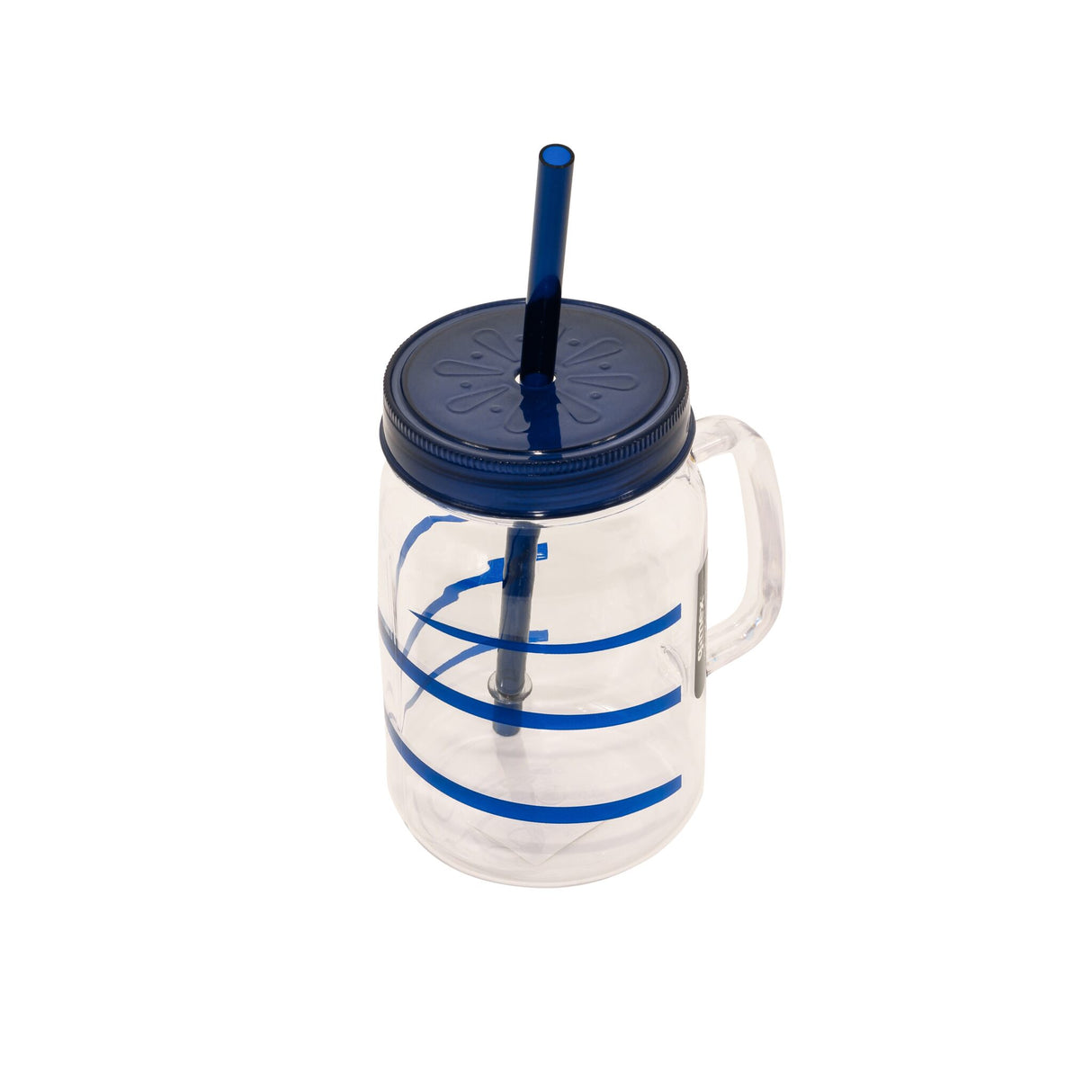Gimex Classic Line Twist blue Trinkbecher mit Schraubdeckel