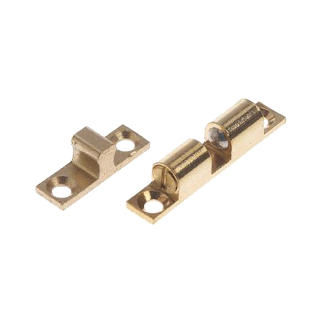 Roca brass ball catches, 2 pieces, durable catches for doors and furniture - 44x8 - 60x11 mm
