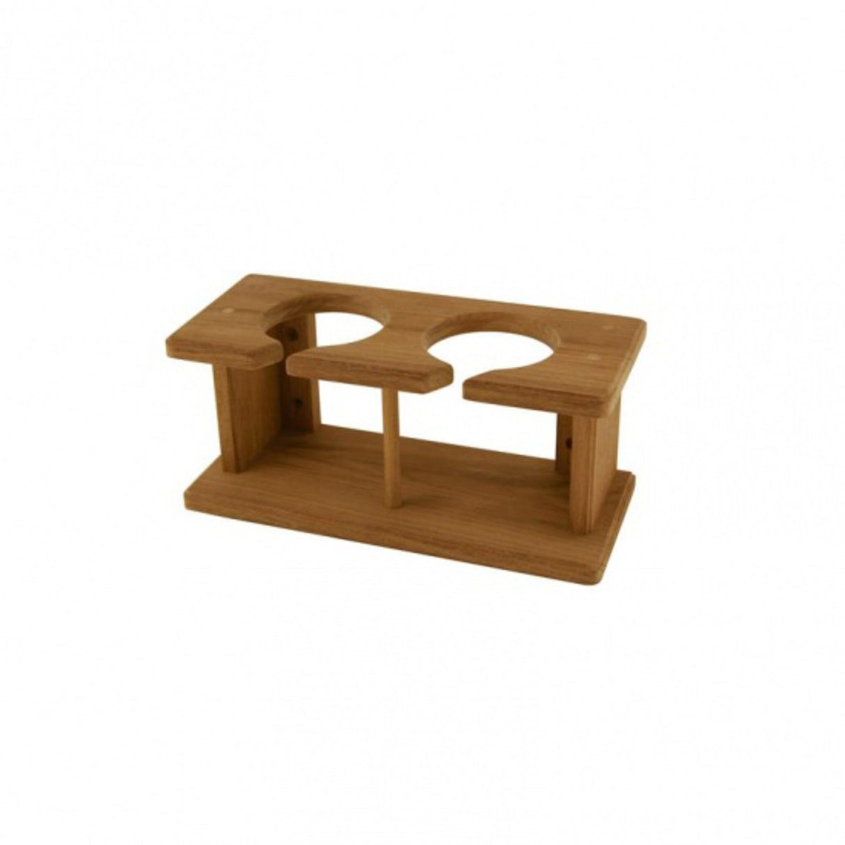 ARC Teak-Weinglashalter für 2 Weingläser
