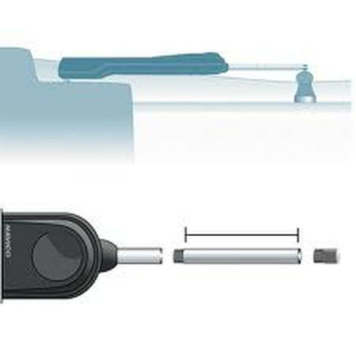 Simrad Schubstangenverlängerung 150mm