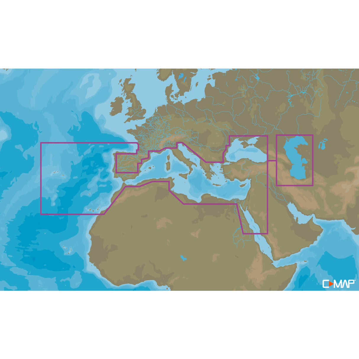 C-MAP 4D 045 Süd-Europa Continental EM-D045
