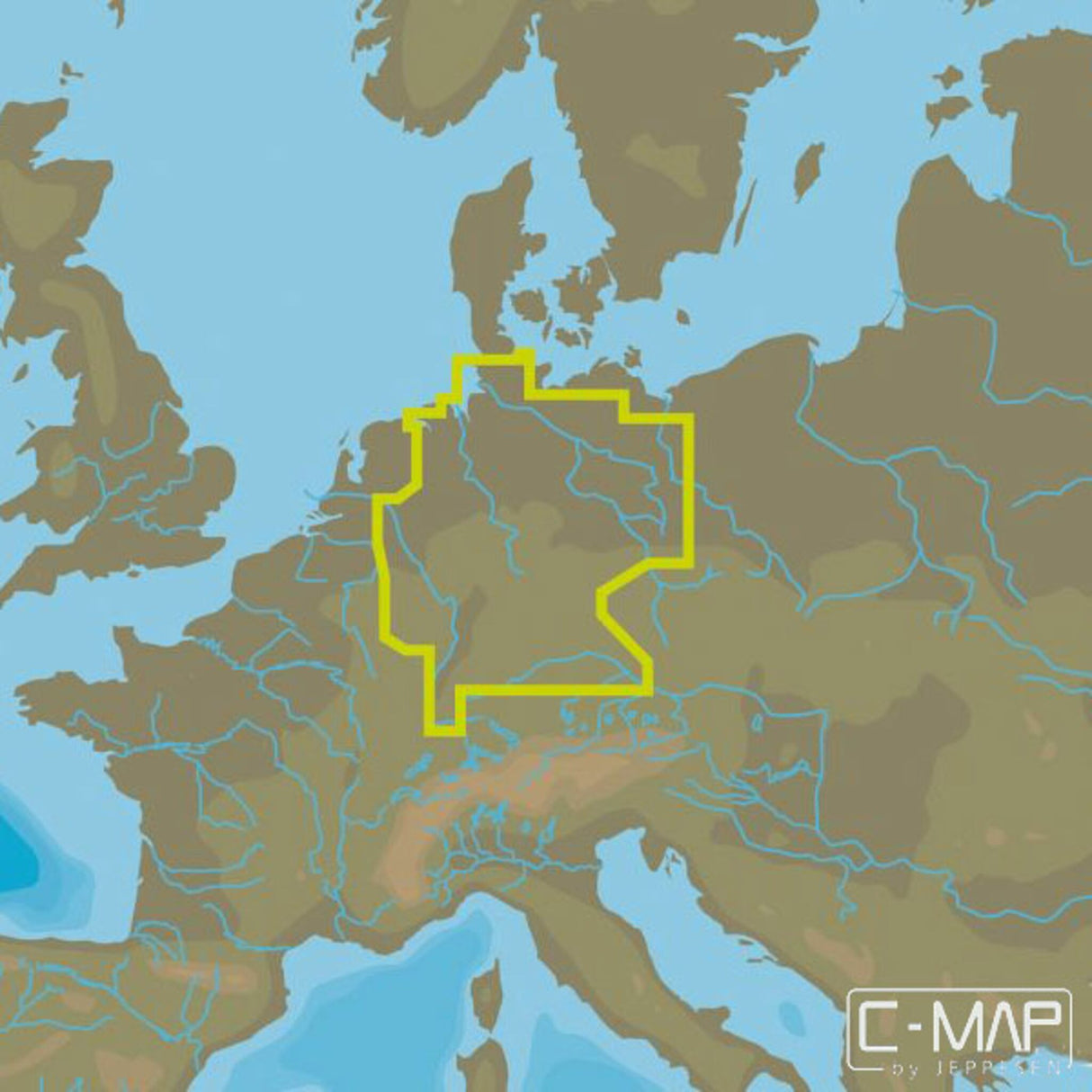 C-MAP MAX N EN-N-080 Germany Inland
