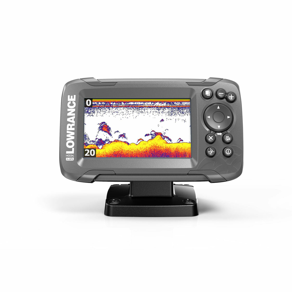 LOWRANCE Fishfinder HOOK² 4x, Fishfinder with GPS plotter, uncomplicated fishing experience - (Optional with All Season Pack (EU) or Bullet Skimmer®)