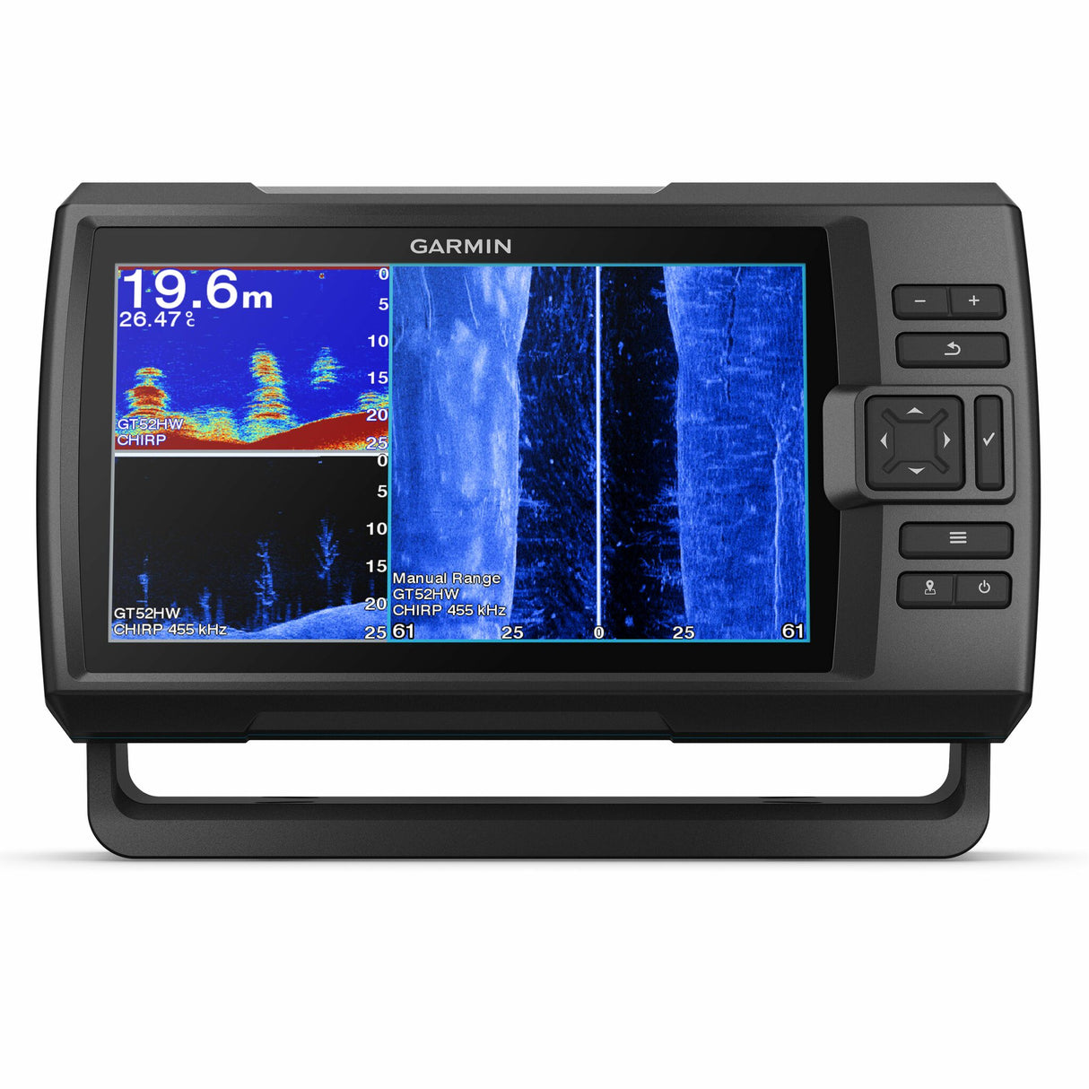 Garmin Fishfinder 9 Zoll Display GPS Quickdraw, Echolot mit SideVü und ClearVü, integriertem WLAN