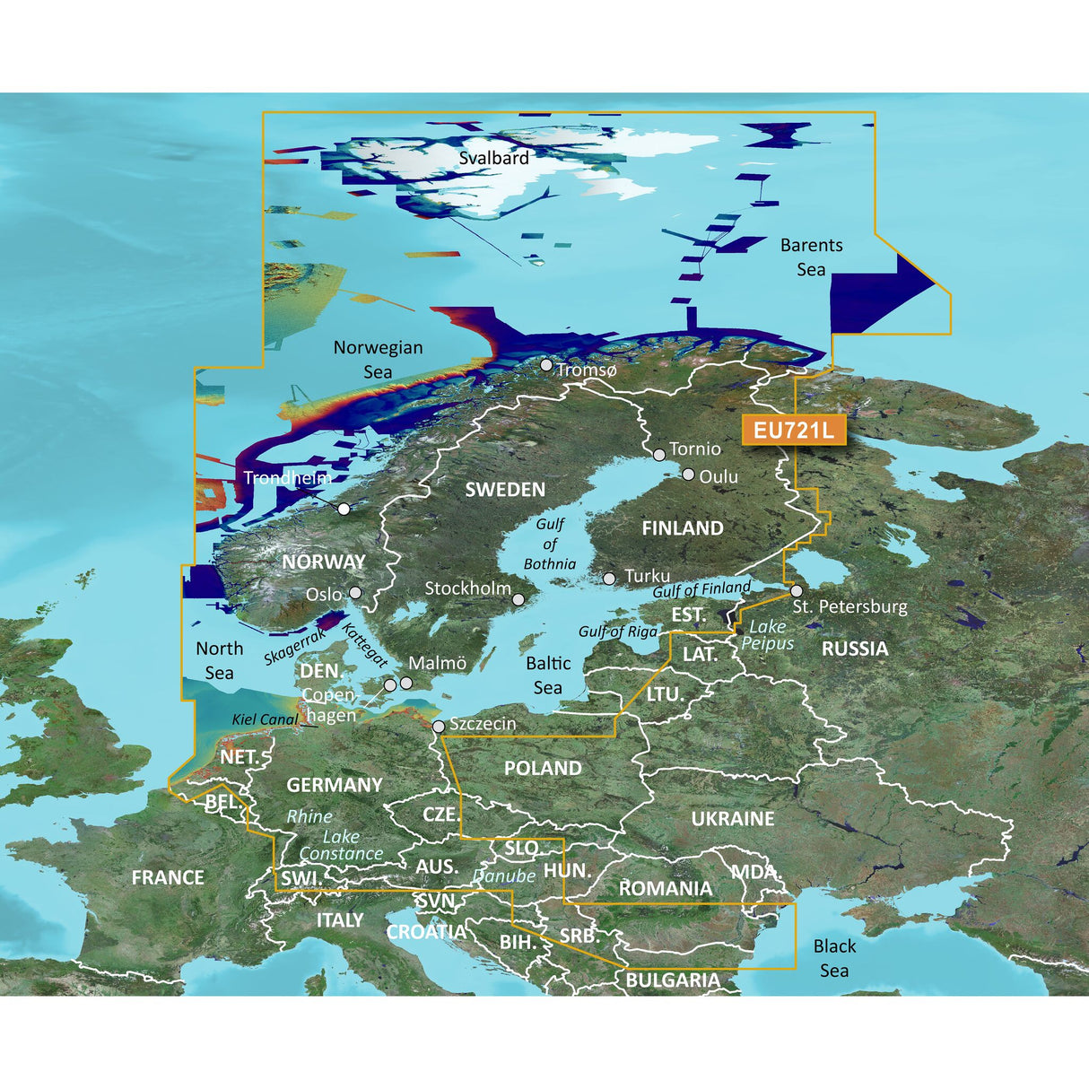GARMIN G3 VISION LARGE VEU721L - Nordeuropa