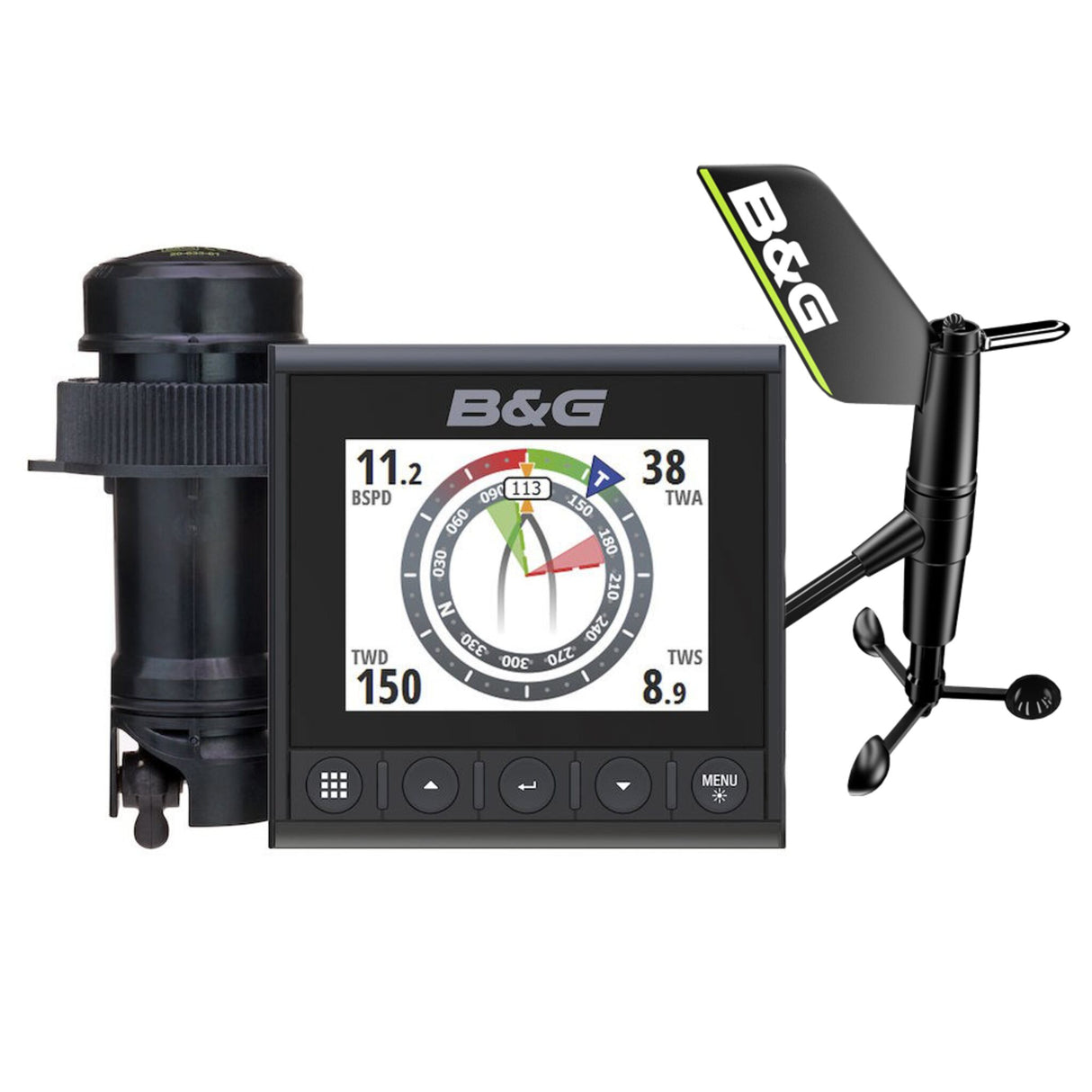 B&G Triton² Geschwindigkeits-Tiefen-Windpaket, Messgeräte-Set, für präzise Navigation