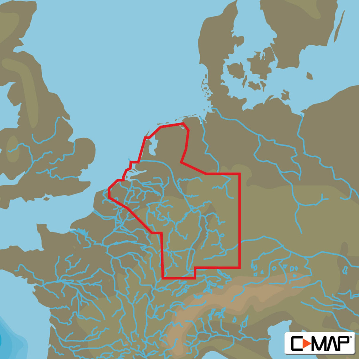 C-MAP MAX N+ EN-Y330 Belgium IN: Niuwpoort to Amsterdam
