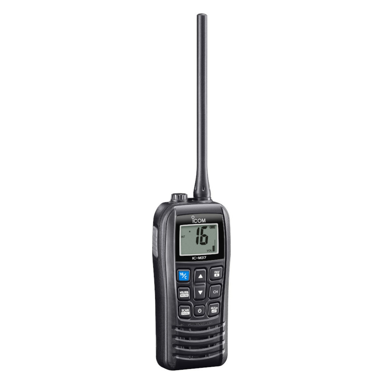 Icom UKW Marine Handfunkgerät 6W, schwimmfähig, VHF-Radio, erweiterte Reichweite
