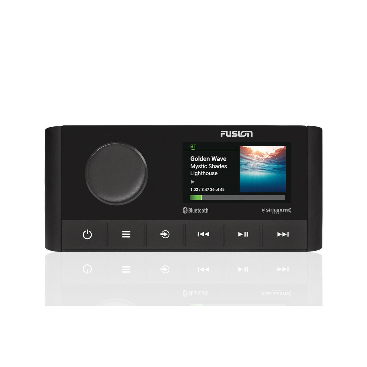 Fusion Marine Entertainment System 2 speaker zones Bluetooth streaming, radio, color display &amp; NMEA 2000 network connection