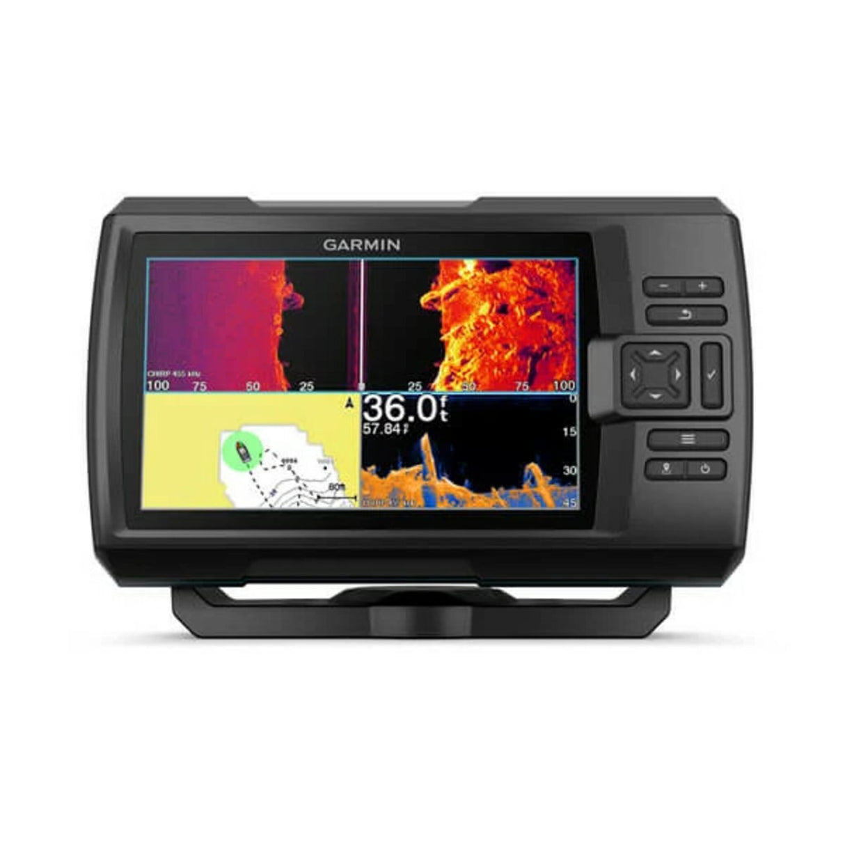 Garmin Fishfinder STRIKER™ 7sv mit GT52-Geber, Echolot, integriertes GPS und HD-Angelkarten