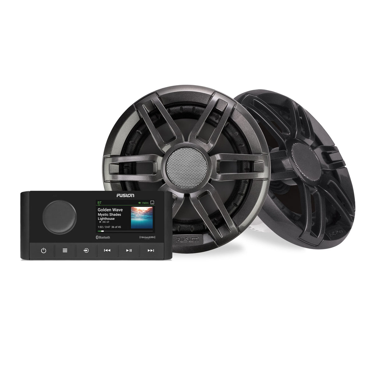 FUSION Marineradio MS-RA 210 + 6,5" Lautsprecher (XS-Serie)