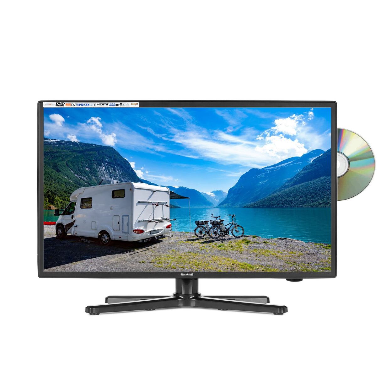 Reflexion SMART LED TV 22" 12/24/240 V WLAN DVD, TV for boat camping, Android system