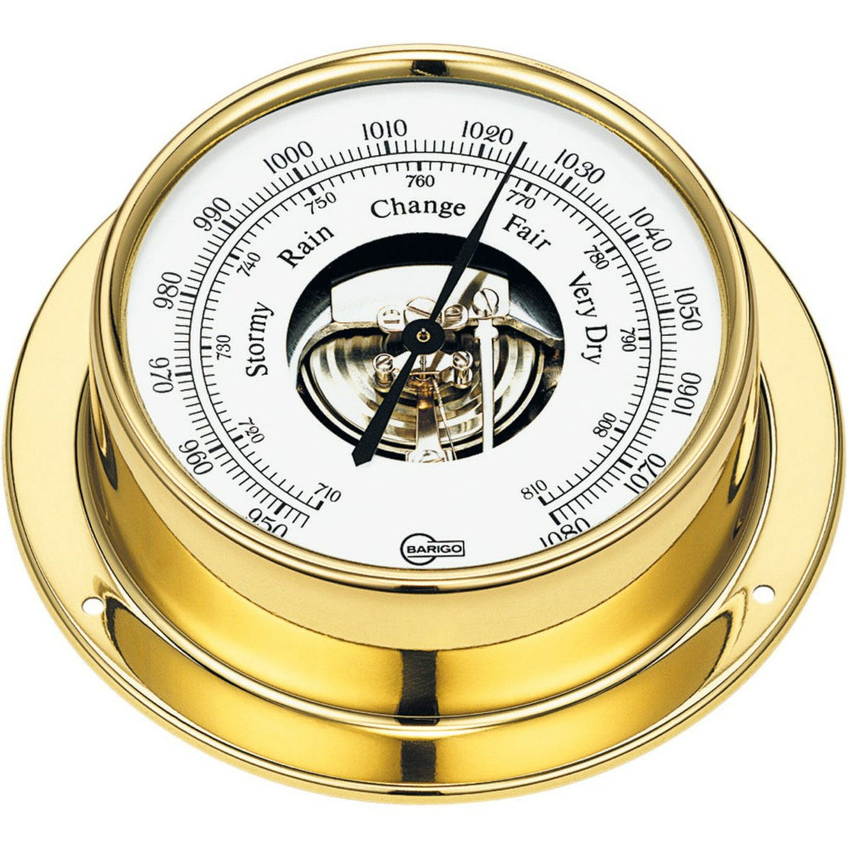 BARIGO Barometer Tempo aus Messing