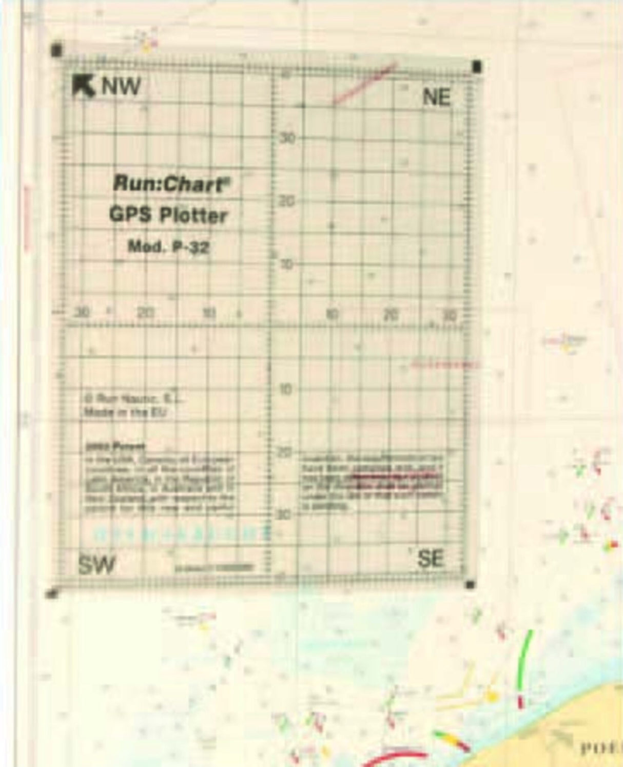 Runchart GPS-Plotter hohe Ergebnisgenauigkeit, GPS-Kartenplotter, präzise Wegpunktbestimmung mit Bleistift und Radiergummi