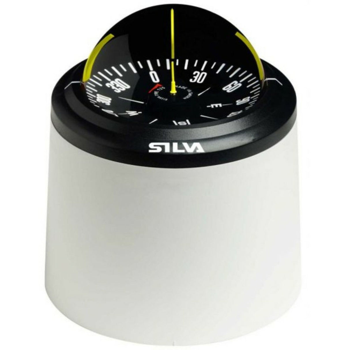 SILVA Steuersäulen-Kompass 125 mm, Navigationsinstrument, eingebaute Beleuchtung für Dunkelheit