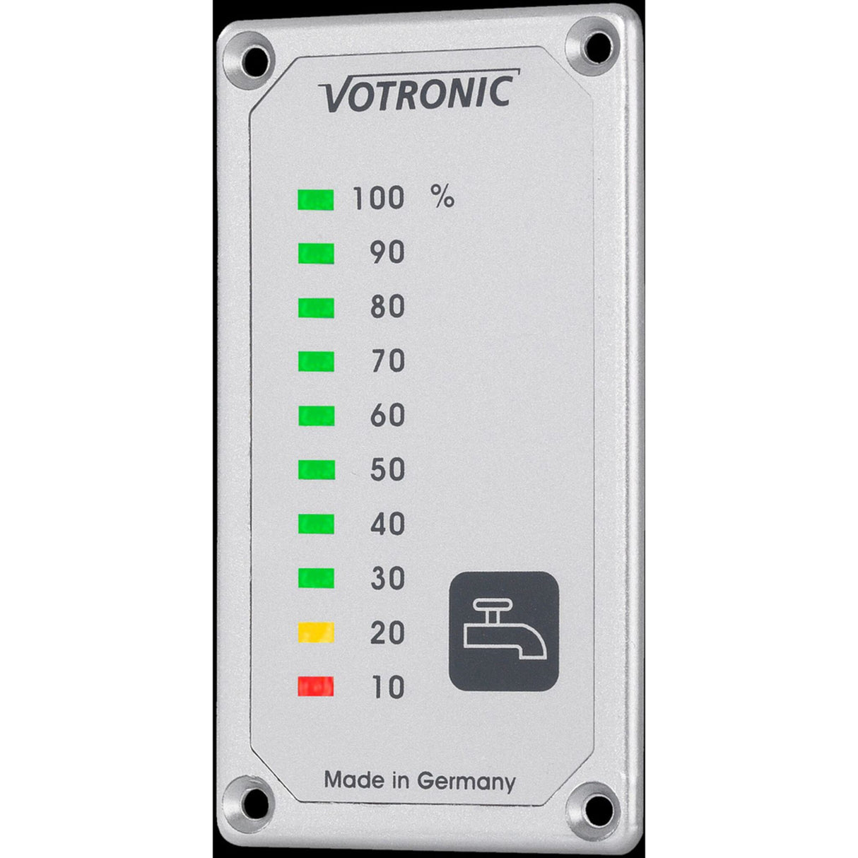 VOTRONIC sewage tank indicator, precise level measurement, tank indicator, clear light bar with 10 LEDs