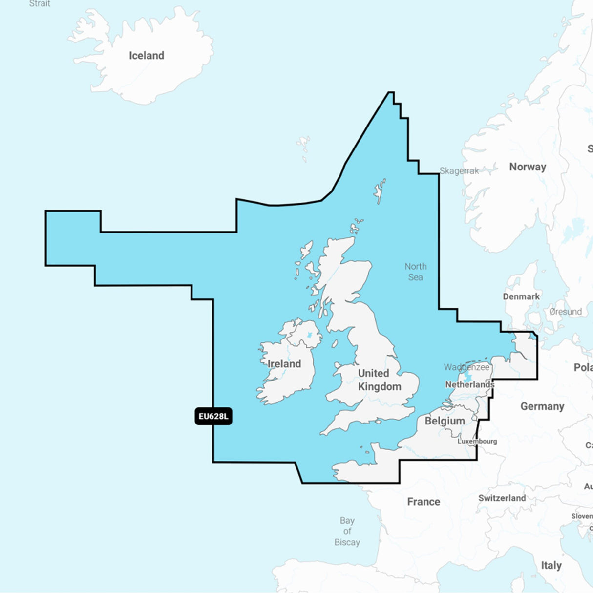 Navionics Seekarten MSD Kartenmaterial UK Irland Holland, Navionics Karte, top-aktuelle Navigationsdaten für Sportbootfahrer
