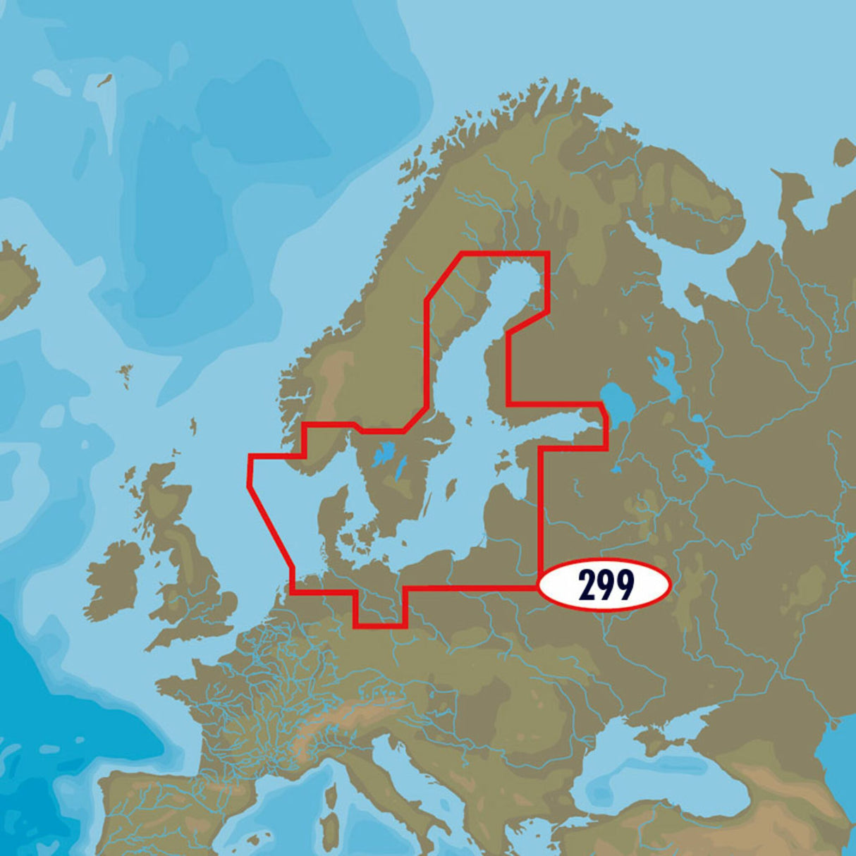 C-MAP MAX-N EN-N299 Baltic Sea and Denmark
