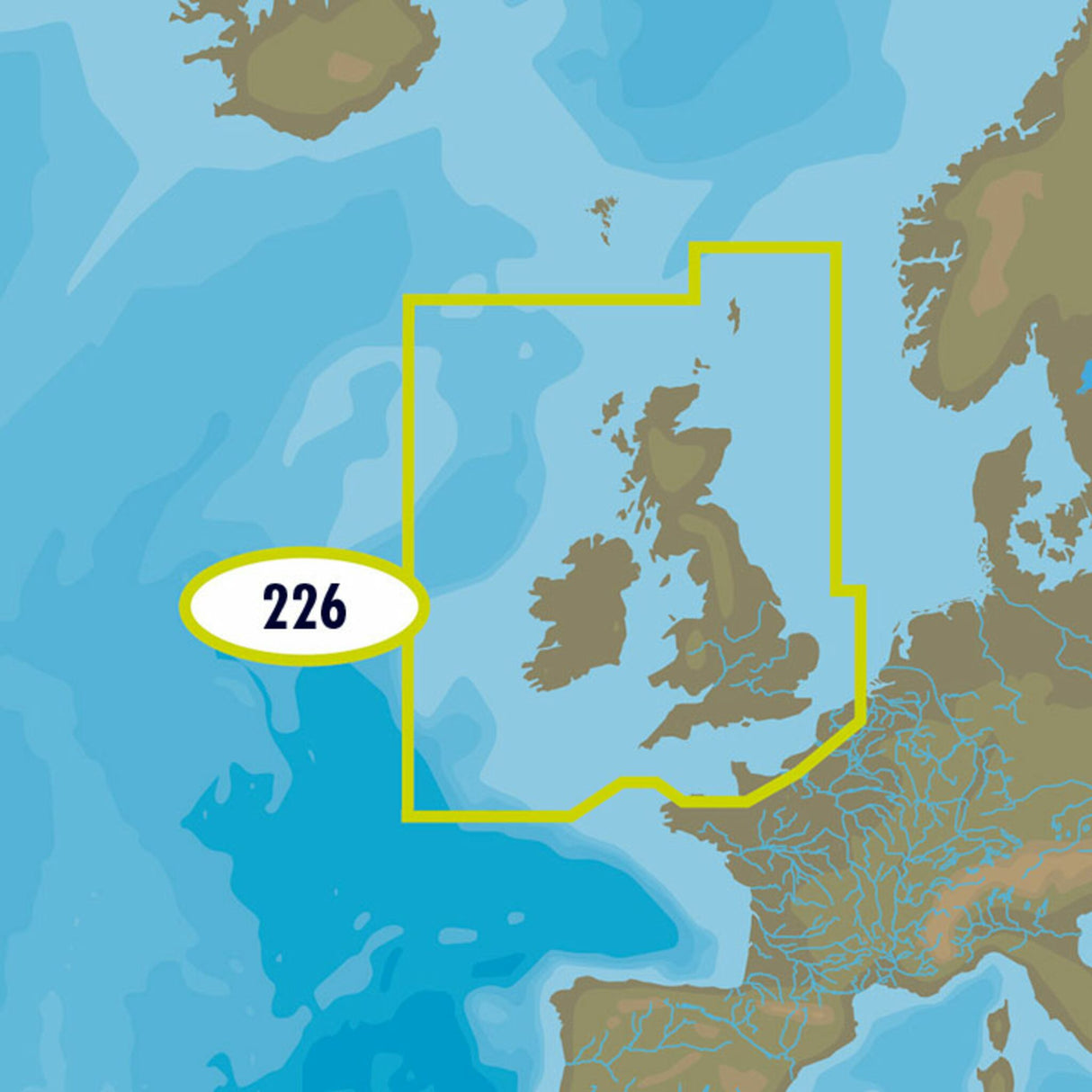 C-MAP 4D MAX+ EW D226 UK, Ireland and the Channel