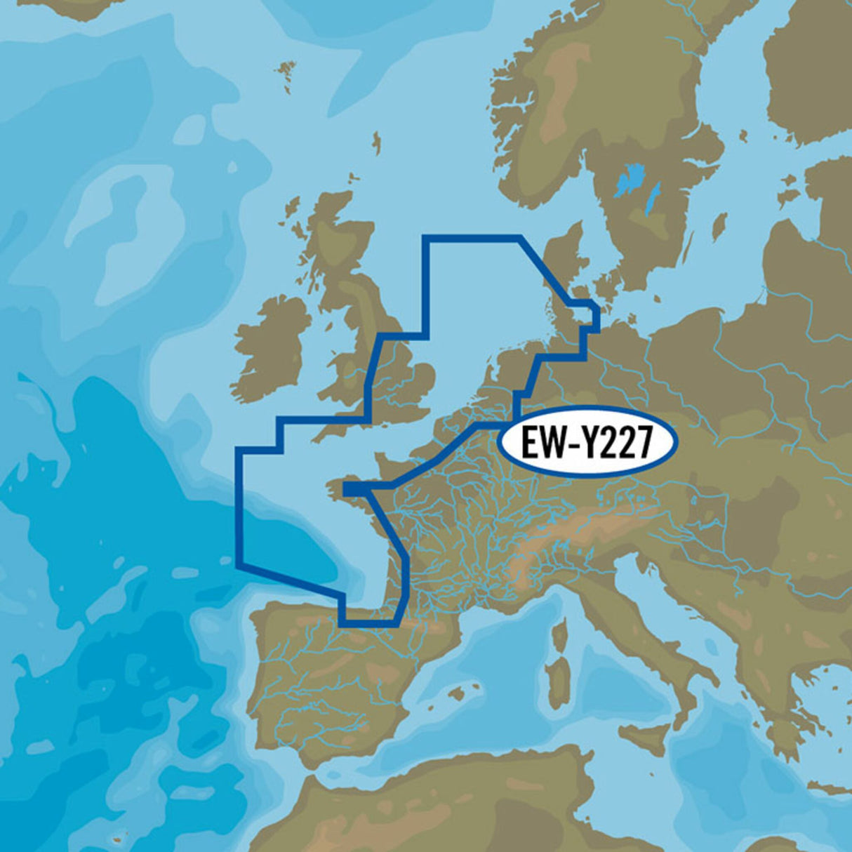 C-MAP MAX-N+ EW-Y227 Northwest European Coasts