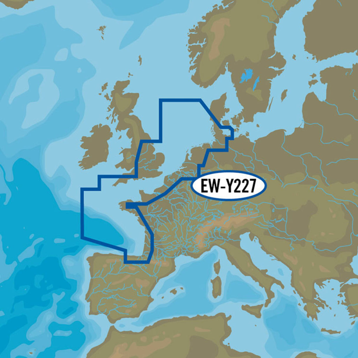 C-MAP 4D MAX+ EW-D227 Northwest European Coasts