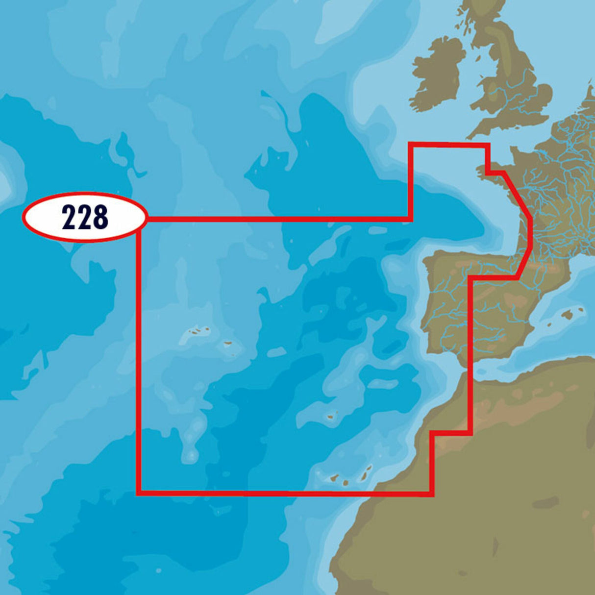 C-MAP MAX-N+ EW-Y228 West European Coasts