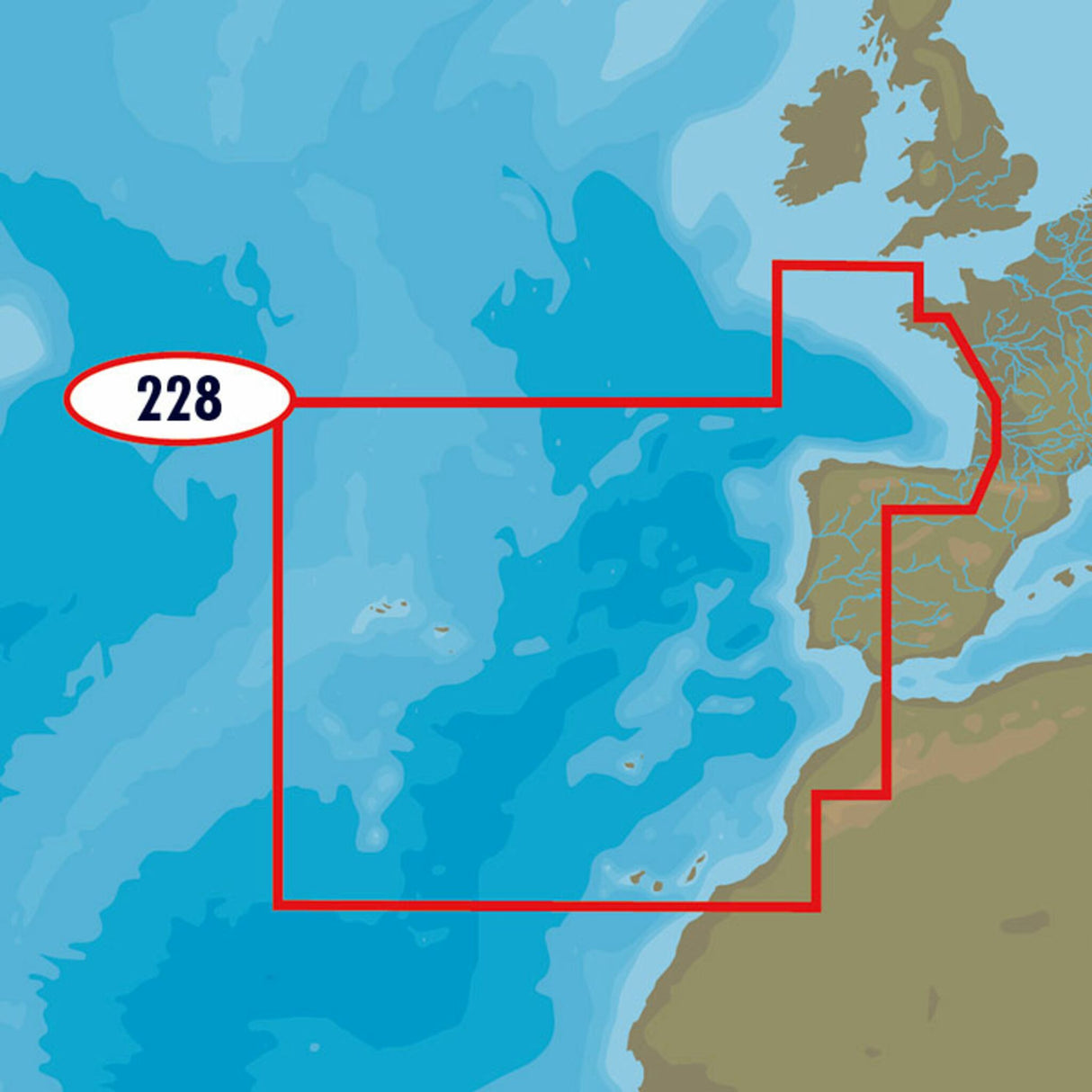 C-MAP 4D MAX+ EW-D228 West European Coasts
