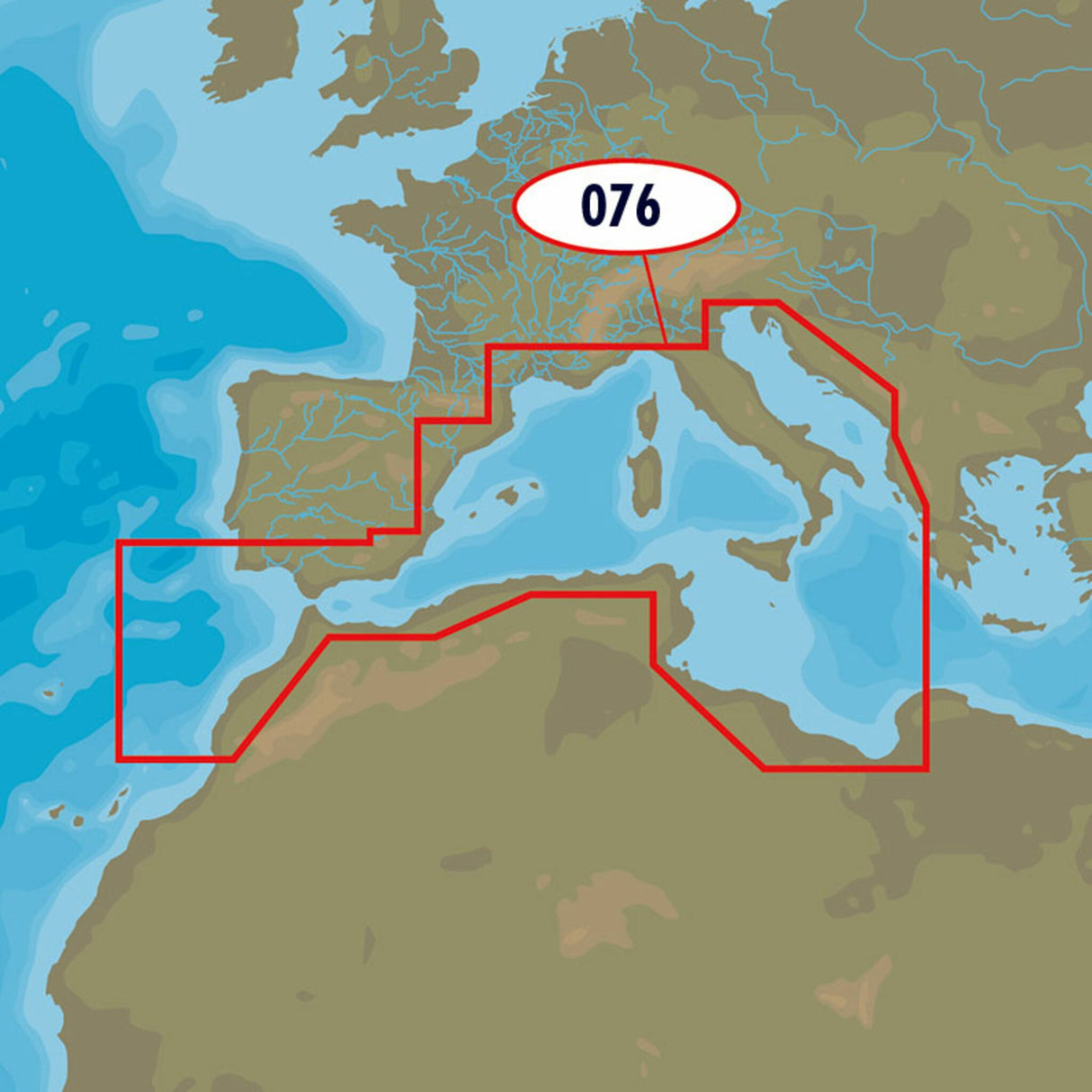 C-MAP MAX-N EM-N076 Southwest European Coasts