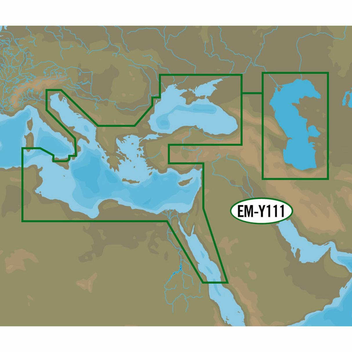 C-MAP 4D MAX+ EM-D111 East Mediterranean Sea, Black and Caspian Sea