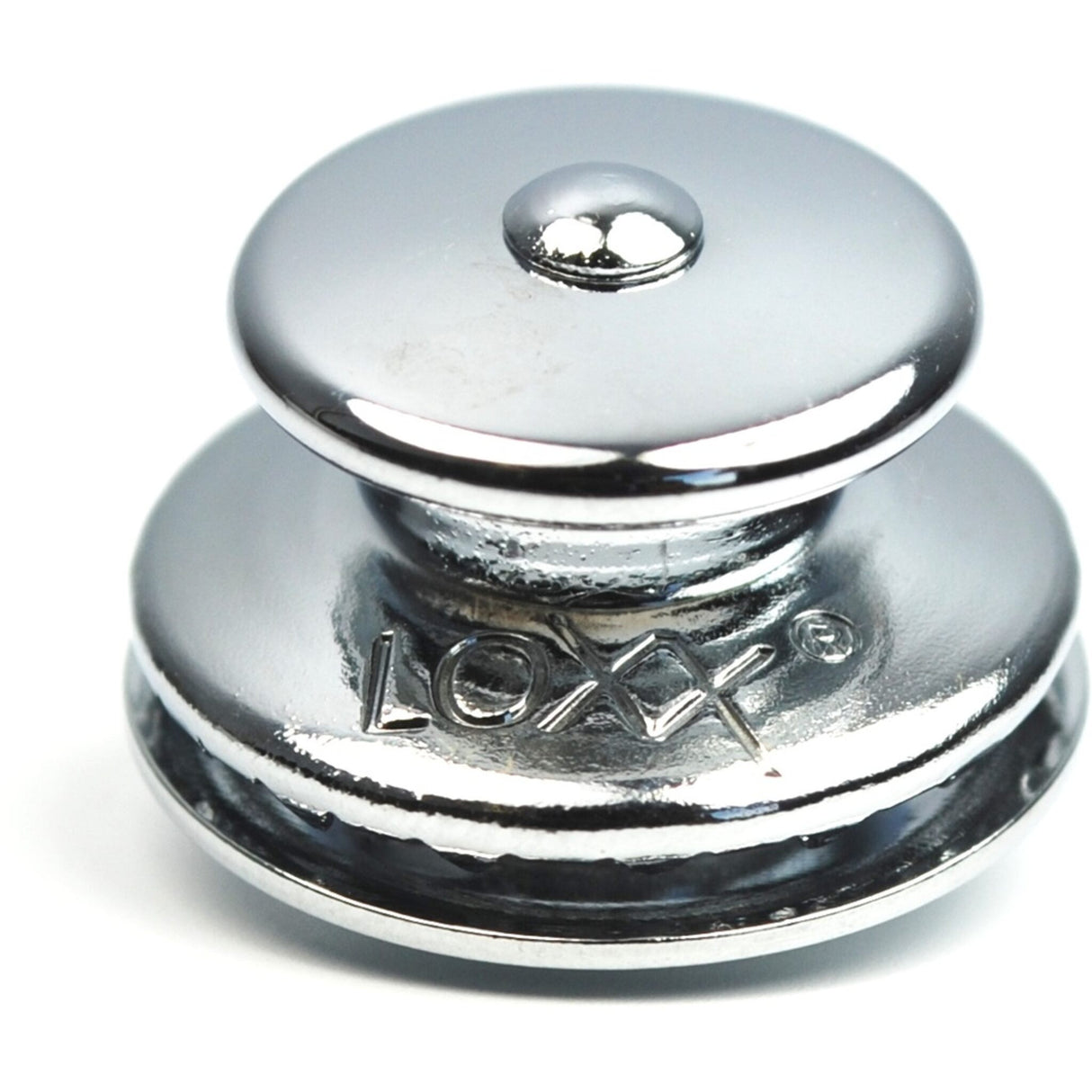 LOXX Ovale Schraubplatte Messing verchromt, Flanschplatte, robust und langlebig