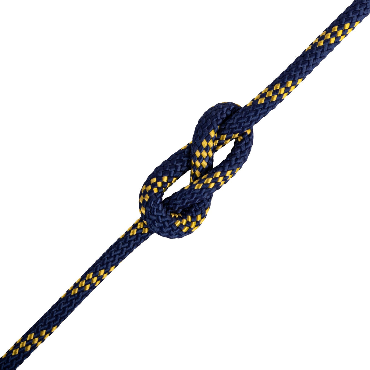 LIROS Handy-Elastic Festmachertauwerk, hochelastisch, reiß- und scheuerfest, kinkfrei, 1 Meter - 10 - 20 mm, schwarz, weiß, marine-gelb