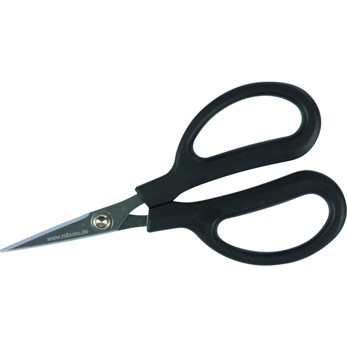 LIROS Profischere Edelstahl für Hochfestfasern, Schere mit Microverzahnung, ergonomischer Plastikgriff 16 cm lang