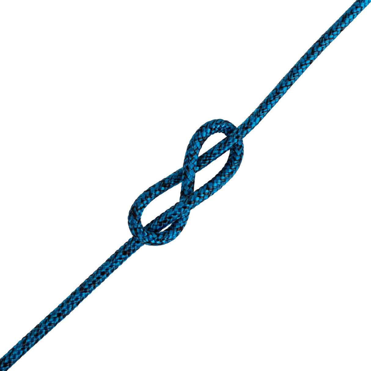 LIROS Magic Edge Performanceleine, Dyneema-Seil, dehnungsarm und scheuerfest für Jollen und kleine Kielboote, Meterware - 3 - 6 mm schwarz-rot, schwarz-blau, schwarz-silber, schwarz-pink, schwarz-gelb