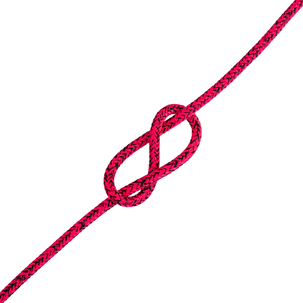 LIROS Magic Edge Performanceleine, Dyneema-Seil, dehnungsarm und scheuerfest für Jollen und kleine Kielboote, Meterware - 3 - 6 mm schwarz-rot, schwarz-blau, schwarz-silber, schwarz-pink, schwarz-gelb