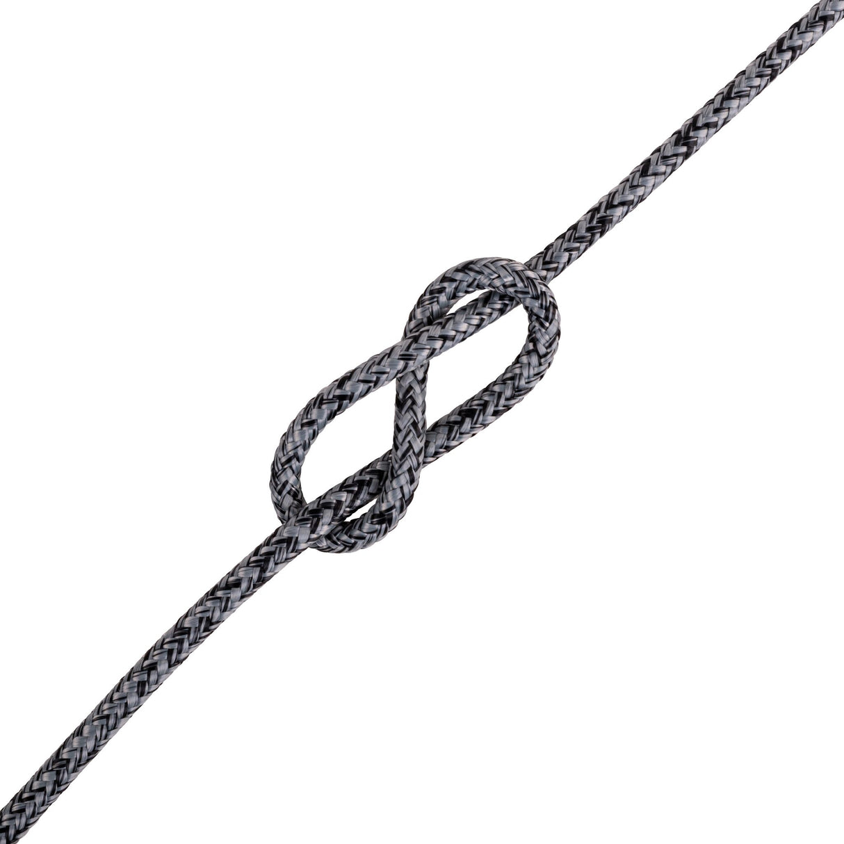 LIROS Magic Edge Performanceleine, Dyneema-Seil, dehnungsarm und scheuerfest für Jollen und kleine Kielboote, Meterware - 3 - 6 mm schwarz-rot, schwarz-blau, schwarz-silber, schwarz-pink, schwarz-gelb