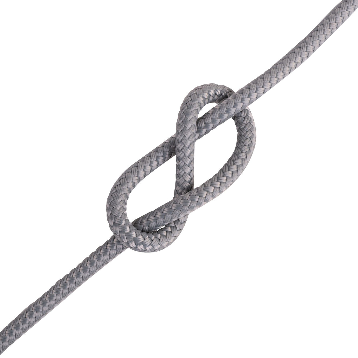 LIROS Dyneemaleine 1 Meter hoch belastbar, langlebige Seilqualität, optimal für Winschentauglichkeit - 6 - 10 mm, rot, weiß, silber, marine, schwarz