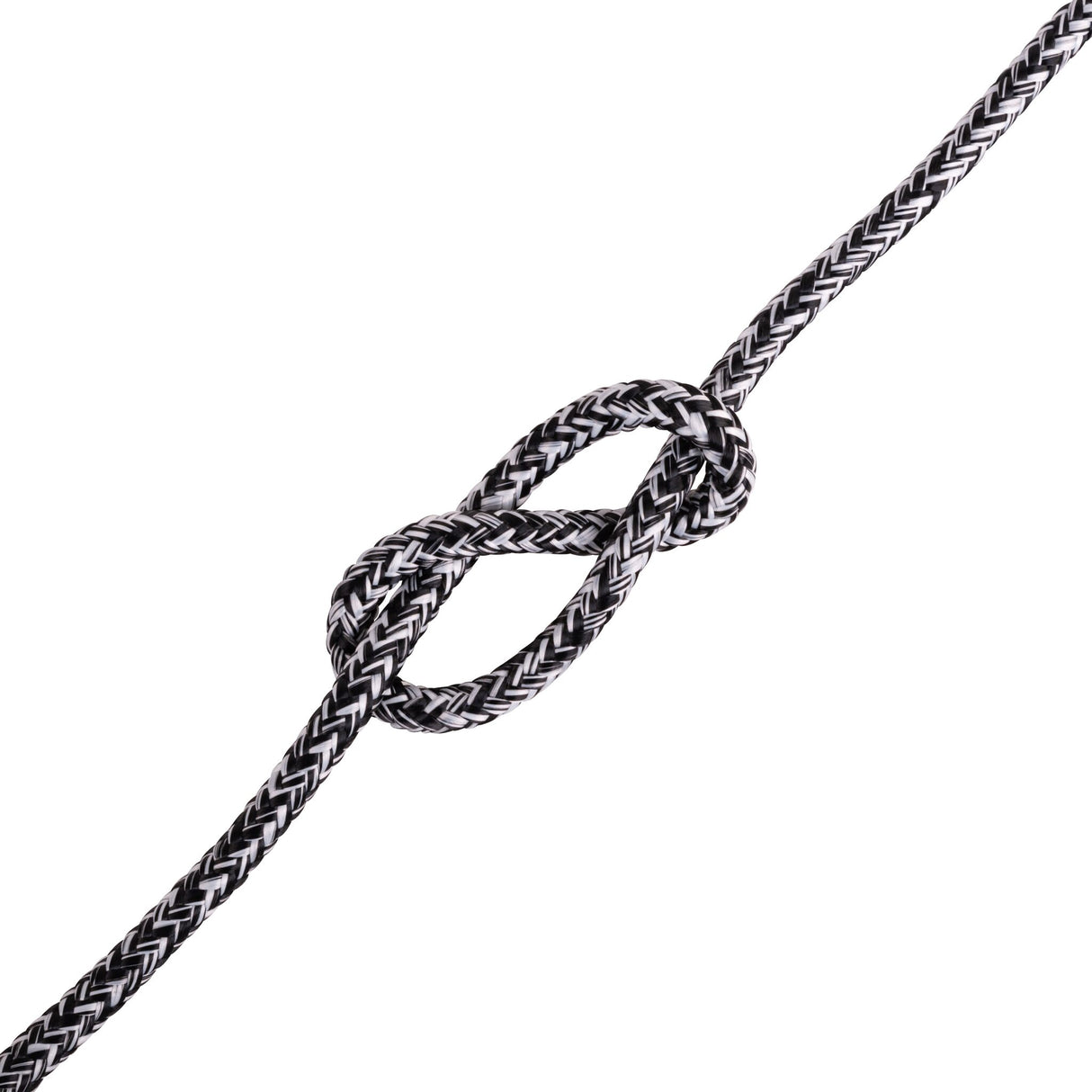 LIROS Schotleine 1 Meter, hochbelastbares Tauwerk mit geringer Dehnung, ideal für Winschen und Klemmen - 4 - 8 mm, rot, schwarz, blau, grün