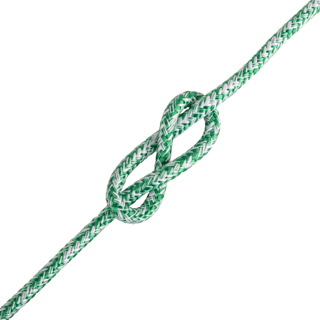 LIROS Schotleine 1 Meter, hochbelastbares Tauwerk mit geringer Dehnung, ideal für Winschen und Klemmen - 4 - 8 mm, rot, schwarz, blau, grün