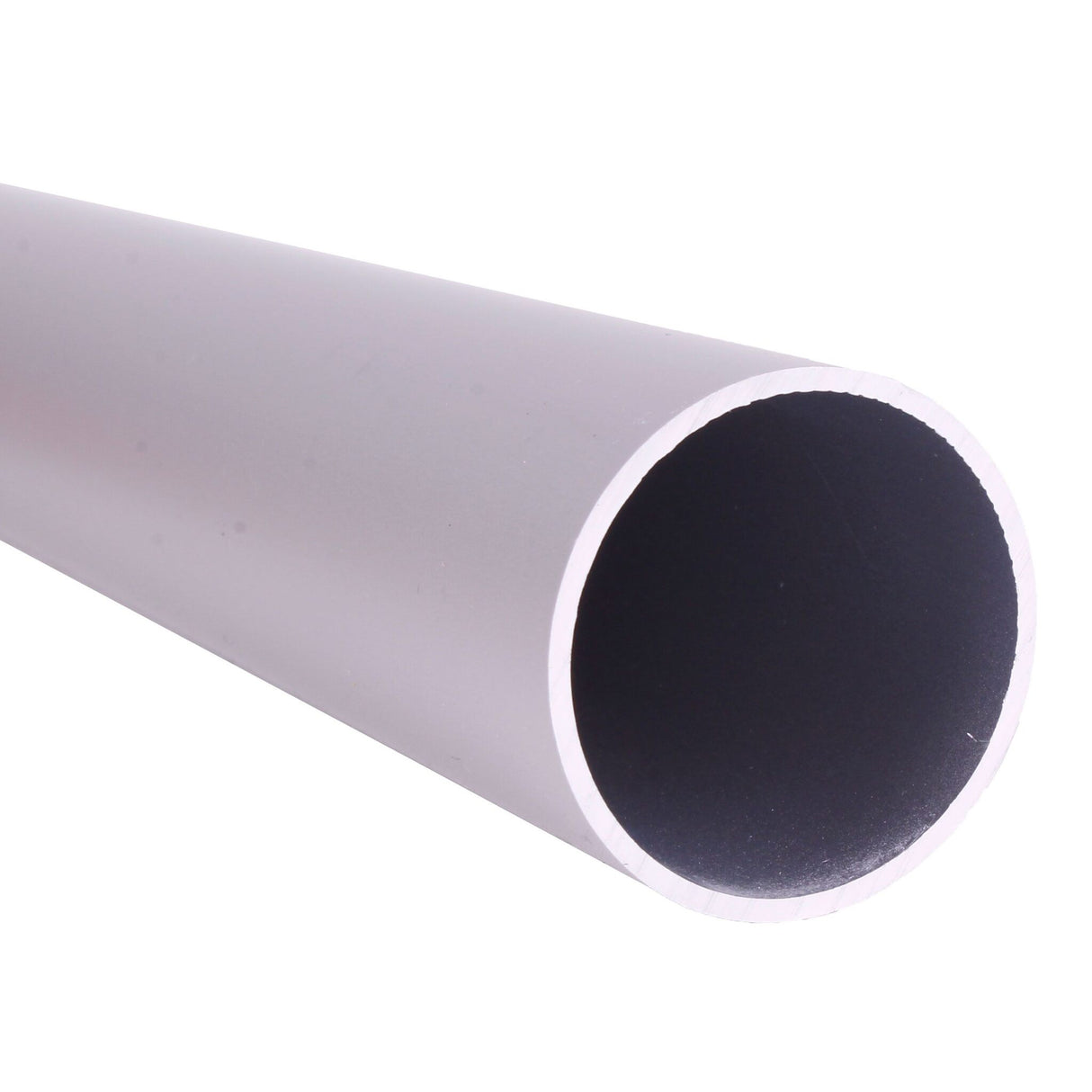 Natureloxiertes Aluminiumrohr Wantenspanner-Hülsen mit Kunststoff-Endkappe, flexibel anpassbar für Pütting - 35 - 60 mm