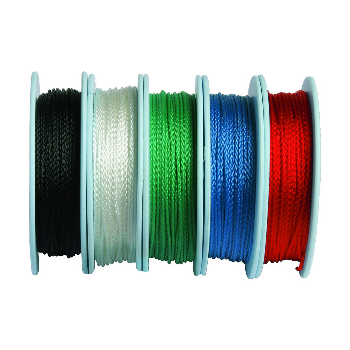 LIROS Takelgarn 1 mm, 30 m Länge, widerstandsfähiges Seil, für vielseitige Anwendungen - schwarz, rot, blau, grün