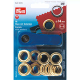 Prym Segeltuchösen mit Werkzeug, rostfreies Messing, ideal für Bekleidung und Dekoration - 8 - 14 mm