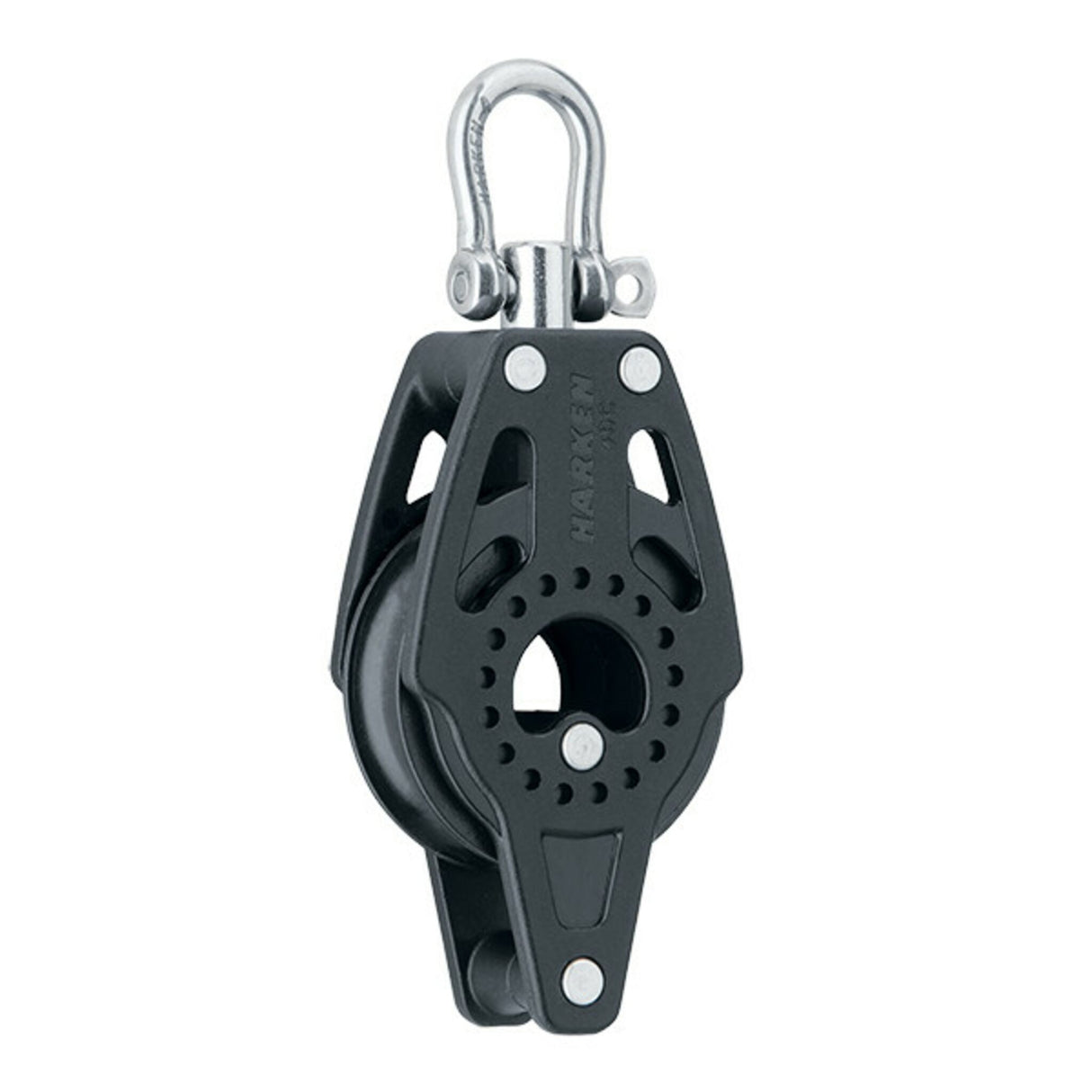 Carbo Block 40 mm Wirbel Hundsfott, Umlenkrolle leichtlaufend hochfest, ideal für Jollen und Sportboote