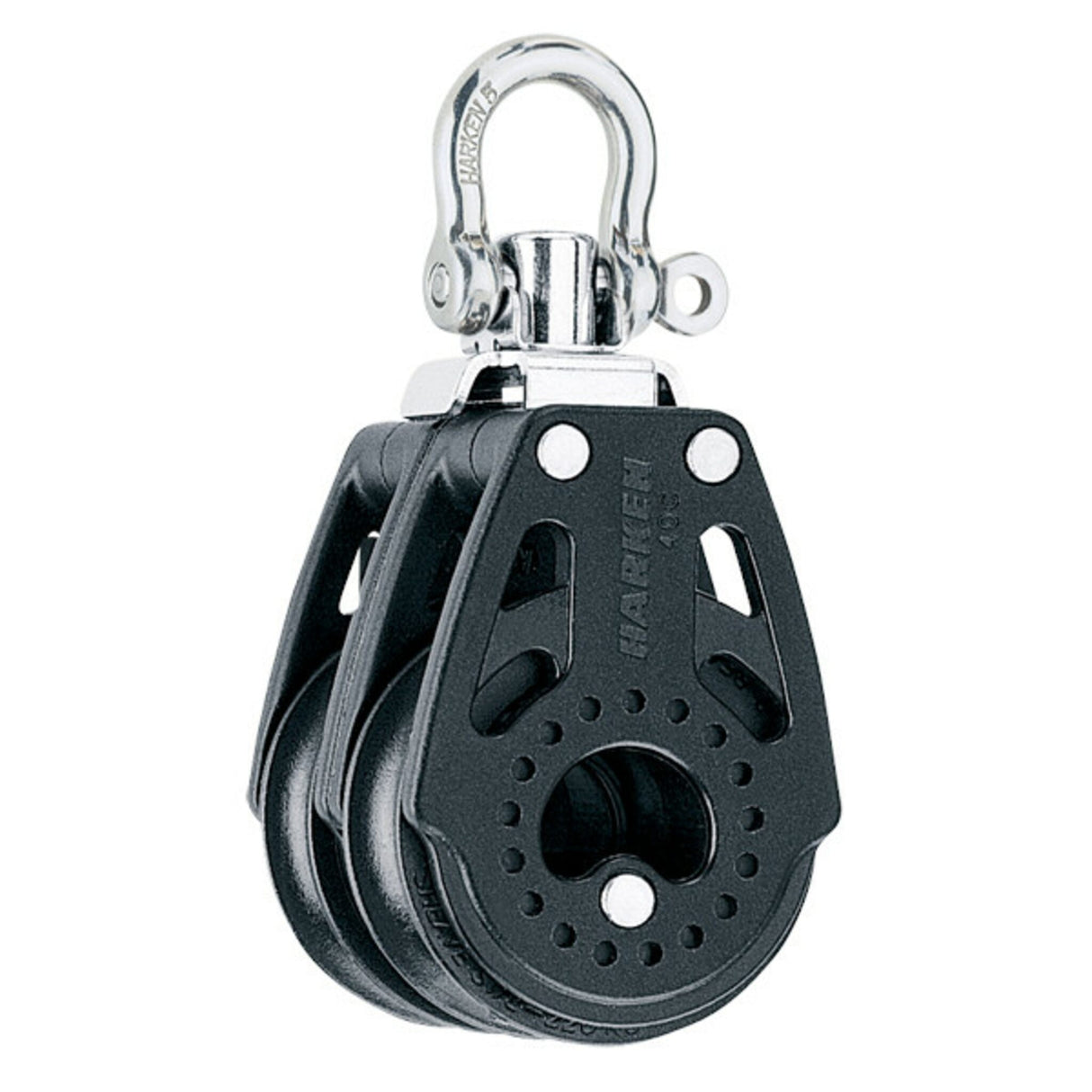 Carbo Doppelblock 40 mm leichtlaufend und hoch belastbar, Bootszubehör, für präzises Trimmen